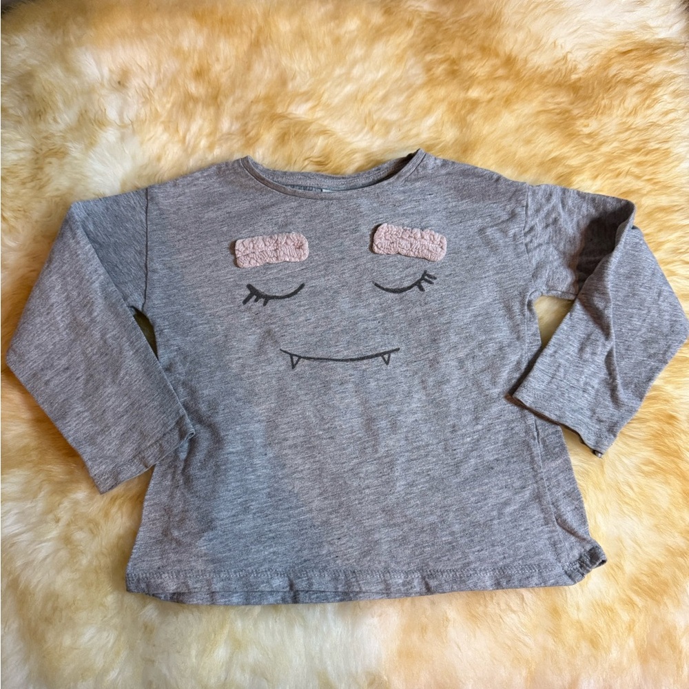 Zara Baby Girl Sleepy Monster Long Sleeve Tee 👾💤